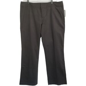 NWT GAP Women's Flat Front Slim Stretch Leg Low Waist Office Dress Pant Taupe 16